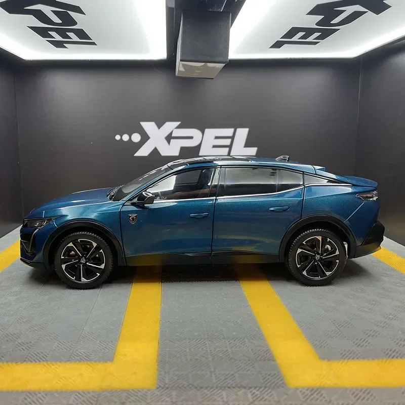 1/18 MINI AUTO 408X Blue Alloy SUV Model 3 1/18 MINI AUTO 408X Blue Alloy SUV Model - Image 3