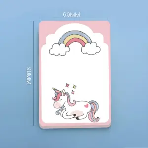 Rainbow Unicorn Memo Pad with 50 Sheets 39 S032ddfb09e4e465e9225f07e823c0feeg
