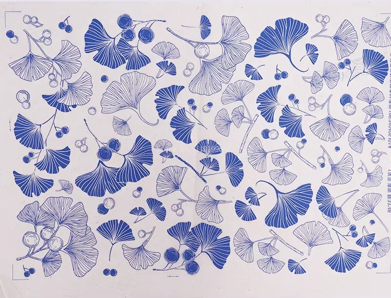 Blue and White Ceramic Underglaze Sticker Set 7 Blue and White Ceramic Underglaze Sticker Set - Image 7