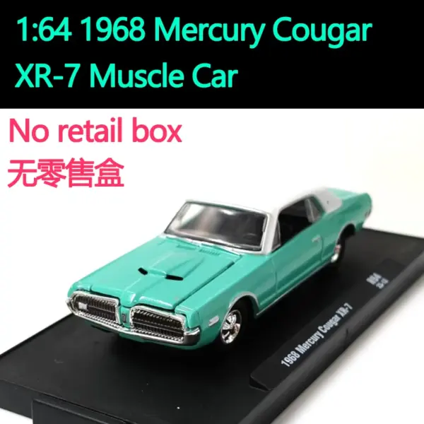 1968 Mercury Cougar XR-7 Diecast Model Car - Image 7