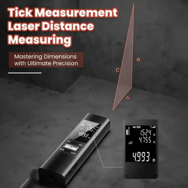 Digital Laser Rangefinder with Angle Measuring Tool - Image 5