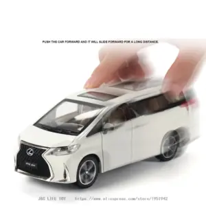 1:24 Lexus LM300H Model Car Black Alloy Diecast 12 S04090bd1072944e2843987c338a8653fZ