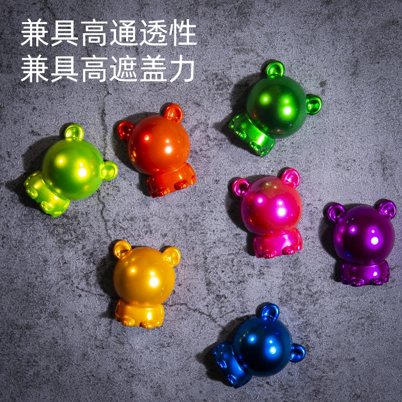 Erilles Oil-Based Fluorescent Paint 50ml Bottles 4 Erilles Oil-Based Fluorescent Paint 50ml Bottles - Image 4