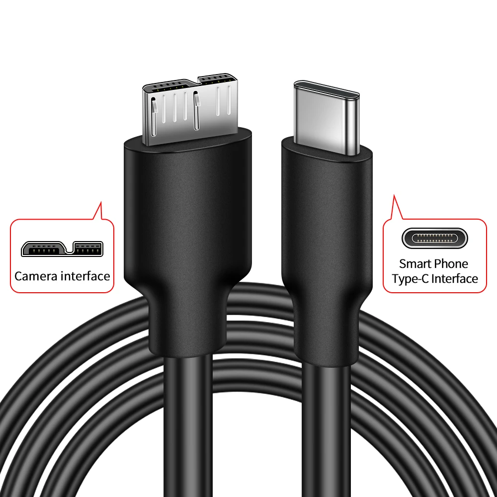 Nikon Camera OTG Cable USB Type-C 1.5m 4 Nikon Camera OTG Cable USB Type-C 1.5m - Image 4
