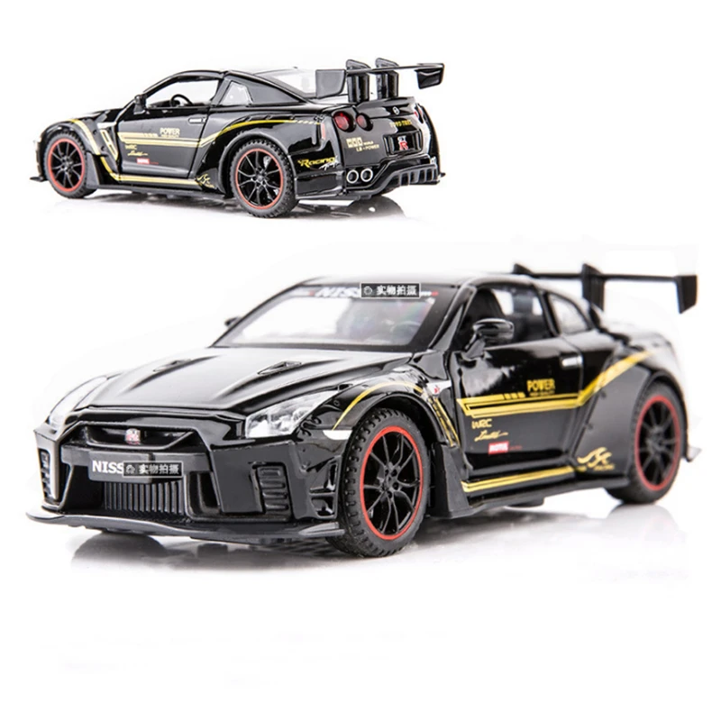 1:32 Nissan GT-R R35 Metallic Blue Diecast Model 8 1:32 Nissan GT-R R35 Metallic Blue Diecast Model - Image 8