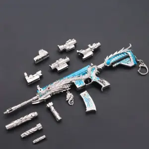 M416 PUBG Toy Gun Keychain 21CM Metal Model 10 S05e55885e9044948aac9323a1f804bb6e