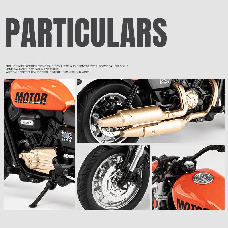 QJMOTOR SHAN 300S 1:12 Scale Diecast Motorcycle 3 QJMOTOR SHAN 300S 1:12 Scale Diecast Motorcycle - Image 3