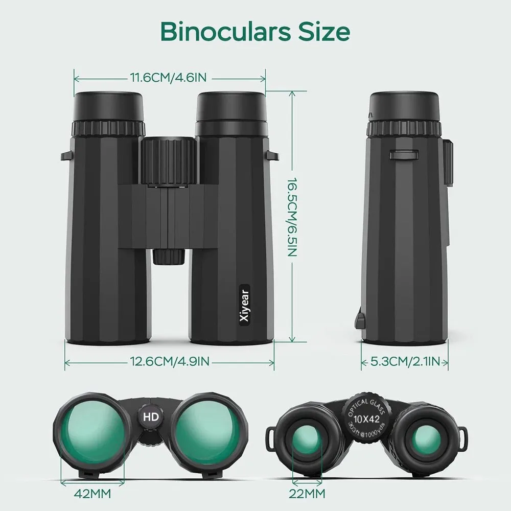 10X42 Waterproof HD Binoculars for Outdoor Use 5 10X42 Waterproof HD Binoculars for Outdoor Use - Image 5
