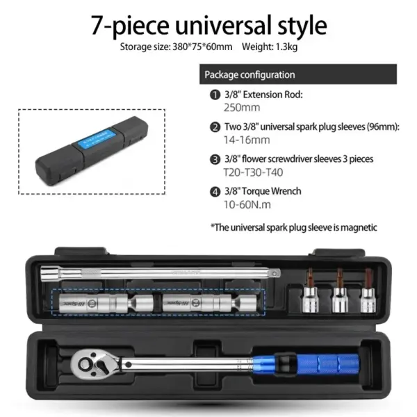 Precision Adjustable Torque Wrench Kit 10-60N.m - Image 7