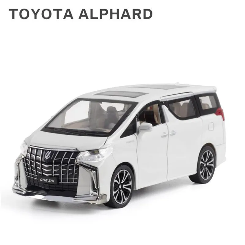 1:24 Scale White Toyota Alphard Die-Cast Model 7 1:24 Scale White Toyota Alphard Die-Cast Model - Image 7