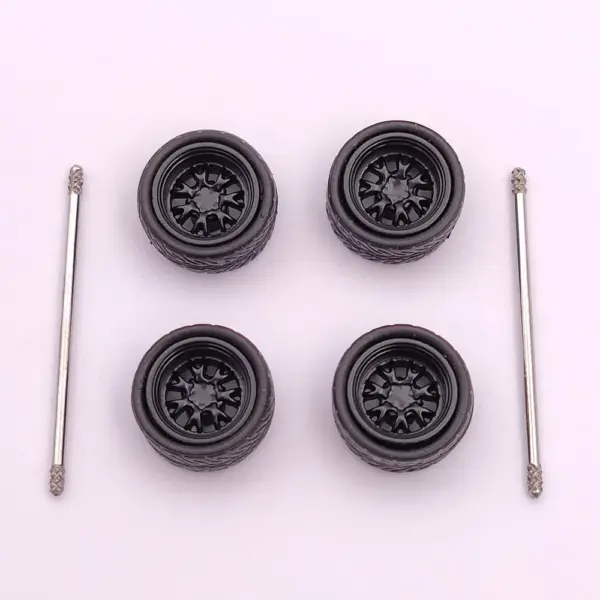 Custom 1:64 Scale Model Car Wheels Set - Image 16