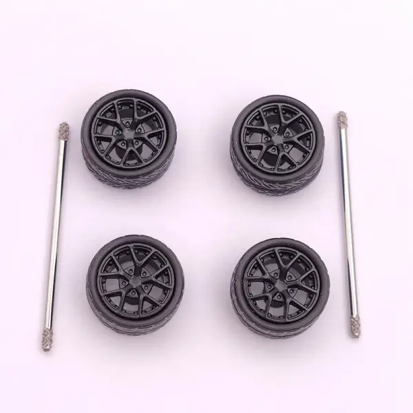 Custom 1:64 Scale Model Car Wheels Set - Image 7