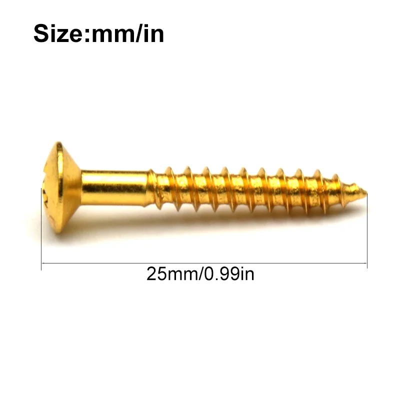 Guitar Bridge and Strap Button Screws Set 5 Guitar Bridge and Strap Button Screws Set - Image 5