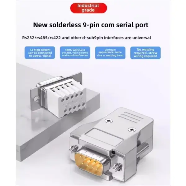 DB9 RS232 9-Pin Connector with Breakout Terminals - Image 5