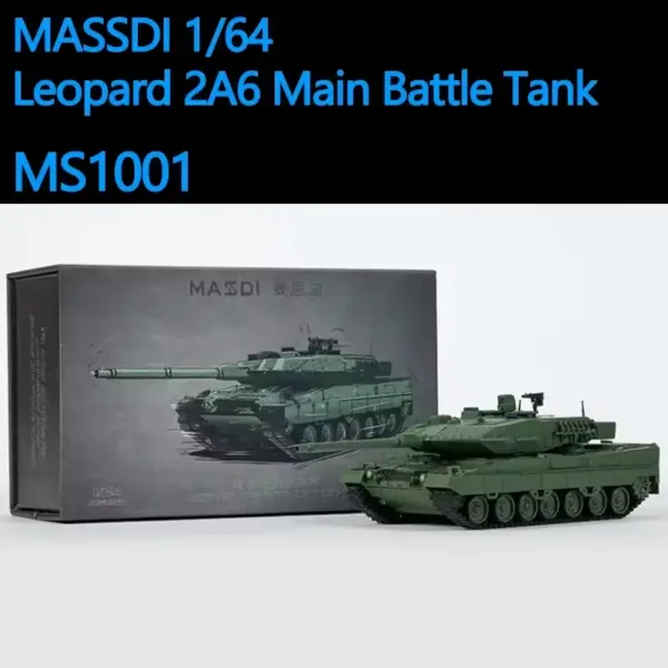 MASSDI 1/64 Scale Leopard 2A6 Tank Model - Image 9