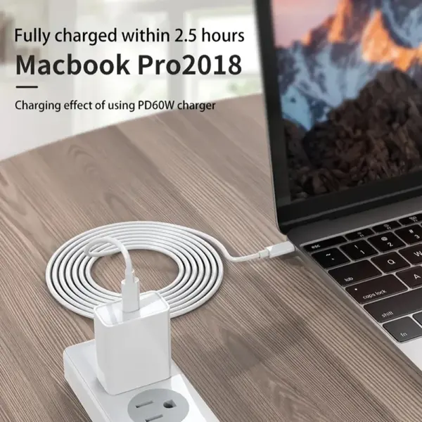 PD 60W USB C to USB Type C Cable - Image 10