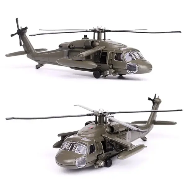 Huaiyi J64-3 Black Hawk Helicopter Alloy Model - Image 5