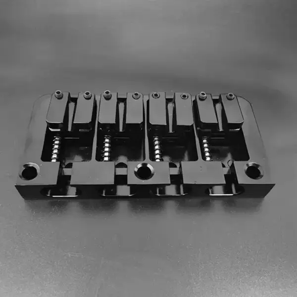 Flipping Saddle 4-String Bass Bridge Black - Image 3