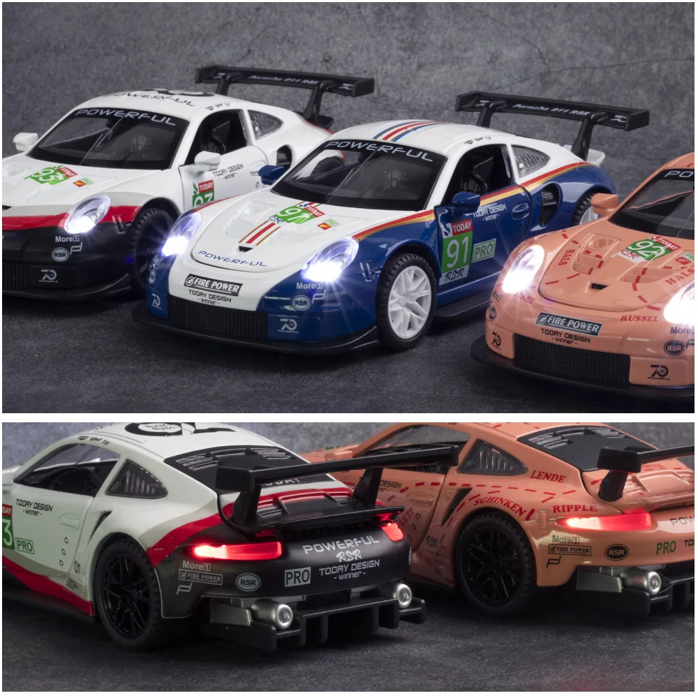 Porsche 911 RSR 1:32 Scale Die-Cast Model 4 Porsche 911 RSR 1:32 Scale Die-Cast Model - Image 4