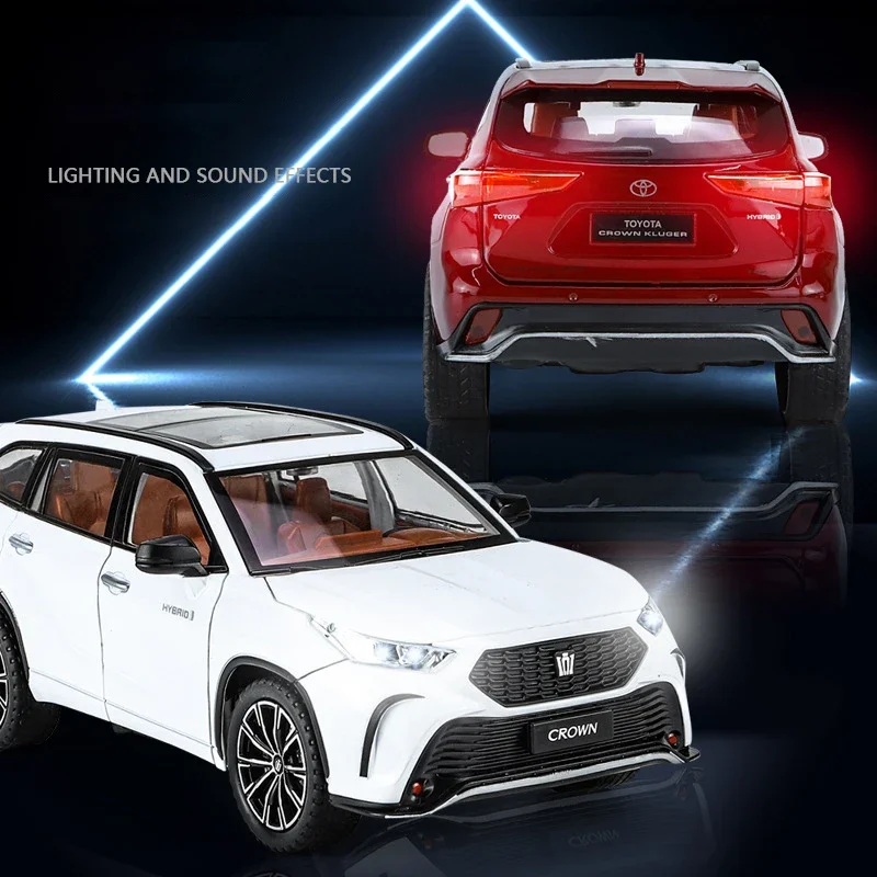 1:24 White Crown Kluger Highlander Die-Cast Model 5 1:24 White Crown Kluger Highlander Die-Cast Model - Image 5