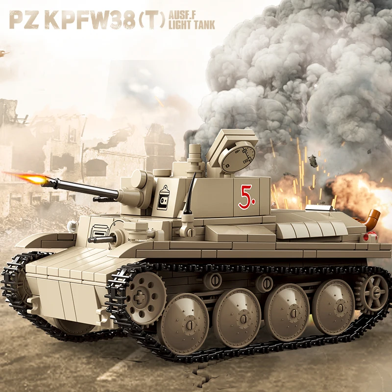 Pz.Kpfw.38 (t) Tank Model Kit 100285 2 Pz.Kpfw.38 (t) Tank Model Kit 100285 - Image 2