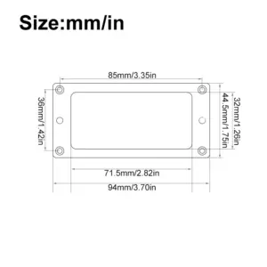 Brass Cover Humbucker Pickup for 6 String Guitars 13 S09fdcb6efc5e4381a6edba5ad7c7ffb27