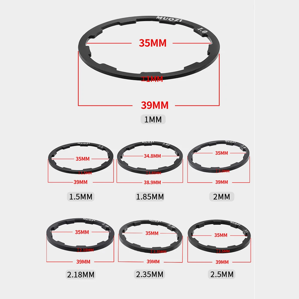 MUQZI Bicycle Hub Washers Set of 7 6 MUQZI Bicycle Hub Washers Set of 7 - Image 6