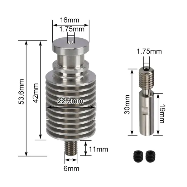 E3D V6 Enhanced Heatbreak and Heatsink Kit - Image 2