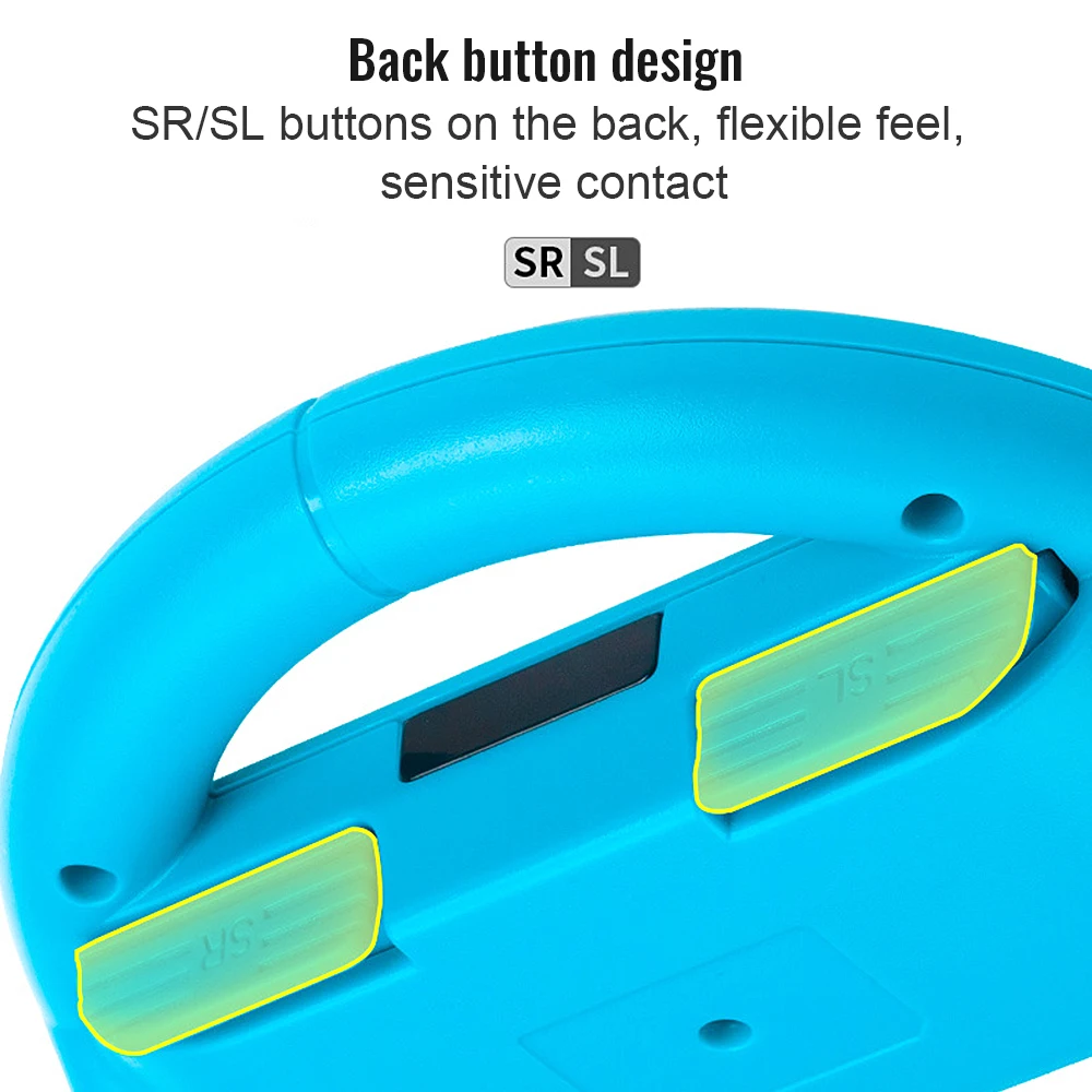 Black Joy-Con Racing Wheel Grips for Switch 5 Black Joy-Con Racing Wheel Grips for Switch - Image 5