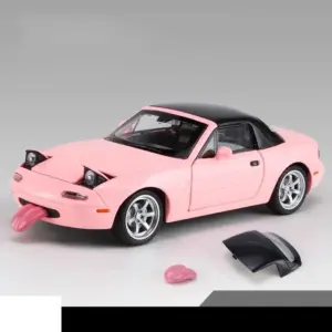 1:32 Mazda MX-5 Diecast Model Pink with LED 21 S0a917b7ae9364e81a0f1cb7976664c4fL