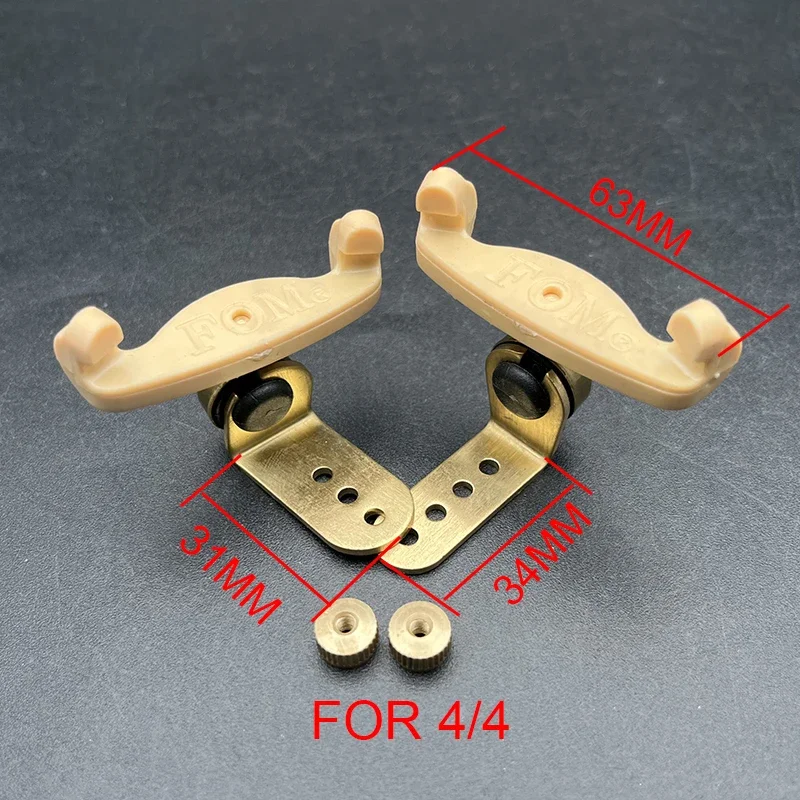 Brass Shoulder Rest for 4/4, 1/2, 1/4 Violins 4 Brass Shoulder Rest for 4/4, 1/2, 1/4 Violins - Image 4