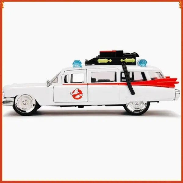 1:32 Scale Cadi ECTO-1 Diecast Model White - Image 2