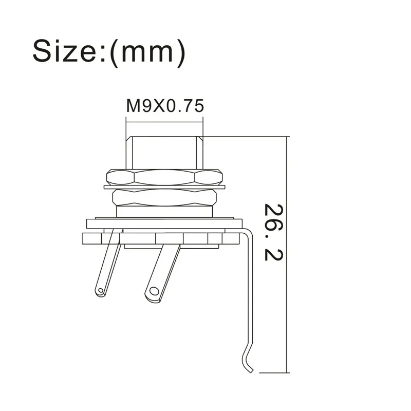 10 Pack 1/4 Inch Mono Input Jack Sockets 2 10 Pack 1/4 Inch Mono Input Jack Sockets - Image 2