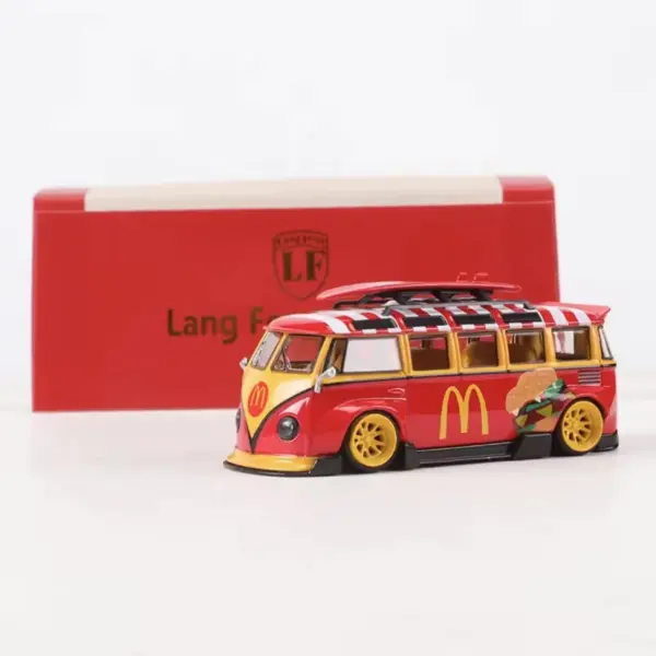 Die-Cast RWB T1 Vintage Bus Model in Yellow - Image 10