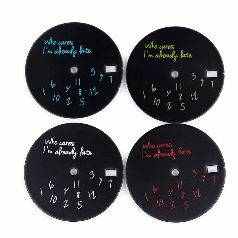 28.5mm Handwritten Watch Dial for SEIK Nh35 Nh36 4 28.5mm Handwritten Watch Dial for SEIK Nh35 Nh36 - Image 4