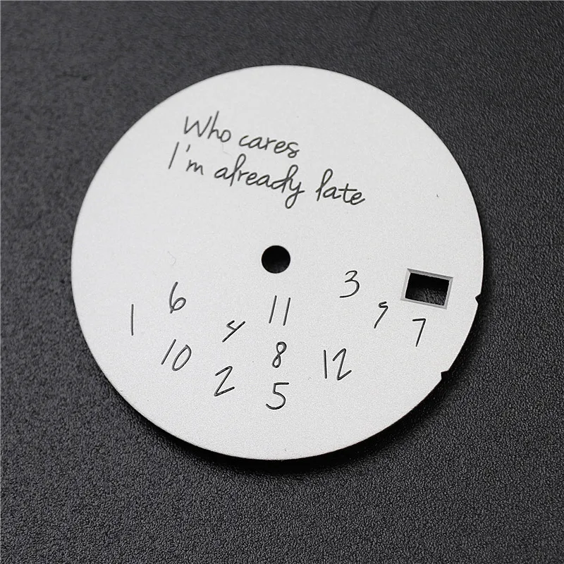 28.5mm Handwritten Watch Dial for SEIK Nh35 Nh36 3 28.5mm Handwritten Watch Dial for SEIK Nh35 Nh36 - Image 3