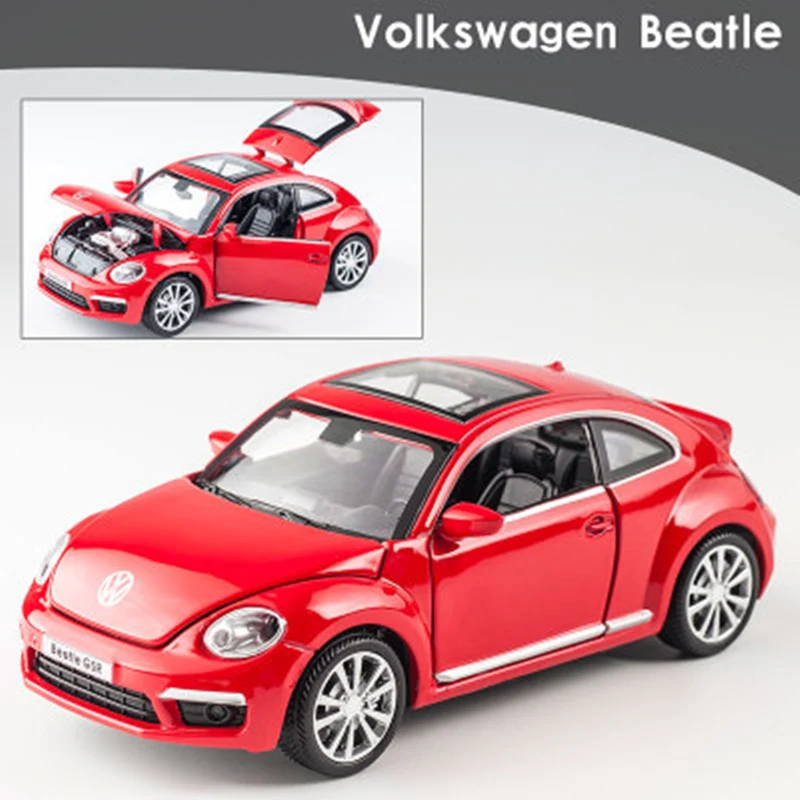 1:32 Diecast Volkswagen Beetle Pink Model Car 8 1:32 Diecast Volkswagen Beetle Pink Model Car - Image 8