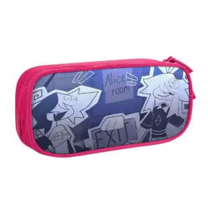 Vibrant Cartoon Pencil Case in Blue, Black, Pink 17 S0d1658c36494457589da8f879f545bb7Y