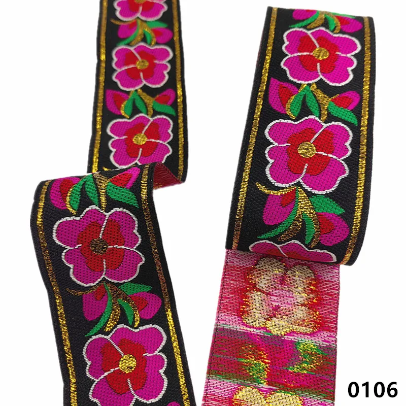 Vibrant 5cm Jacquard Ribbons - 7 Meters 30 Vibrant 5cm Jacquard Ribbons - 7 Meters - Image 30