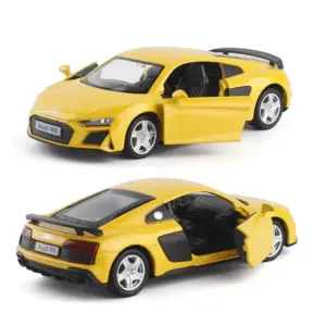 1:36 Scale Yellow Audi R8 Diecast Model 13 S0d3dbe522a08408a8933d6ad8d14fb57I
