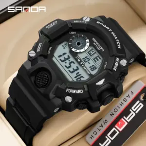 SANDA 326 Digital Sports Watch with LED Display 10 S0daecee266cf4091a78d9ffdd8a66587U 3