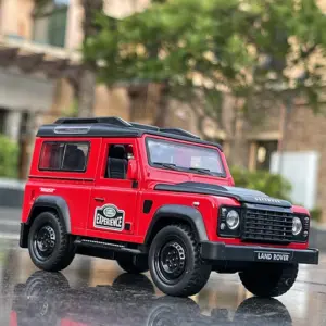 1:32 Orange Land Rover Defender Diecast Model 10 S0e14eb82074e403687fd857910620fa3H