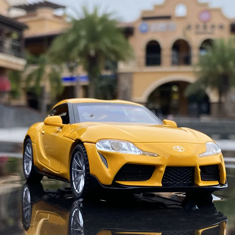 1:32 Yellow Toyota Supra Diecast Model Car 9 1:32 Yellow Toyota Supra Diecast Model Car - Image 9