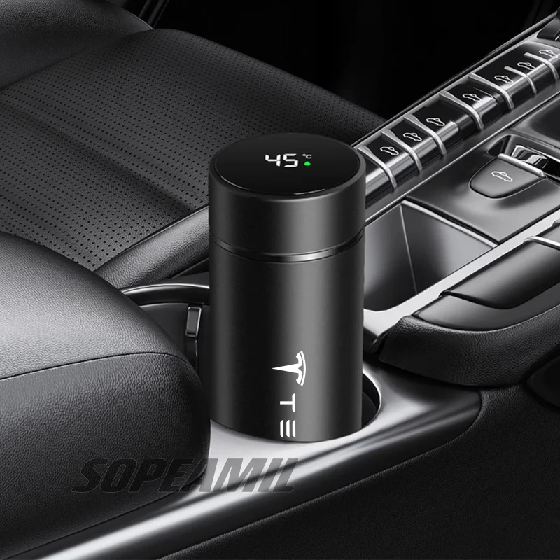 Tesla Thermos Mug with Temperature Display 3 Tesla Thermos Mug with Temperature Display - Image 3