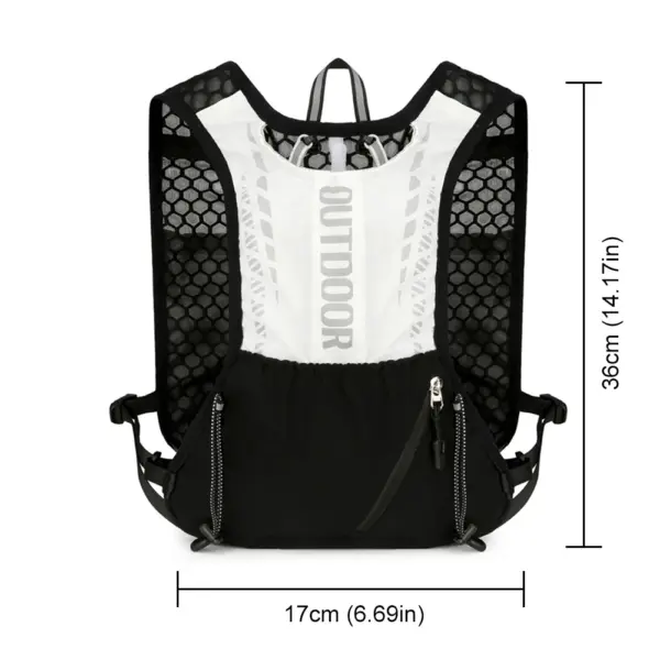 Hydration Running Vest with Reflective Strips - Image 6