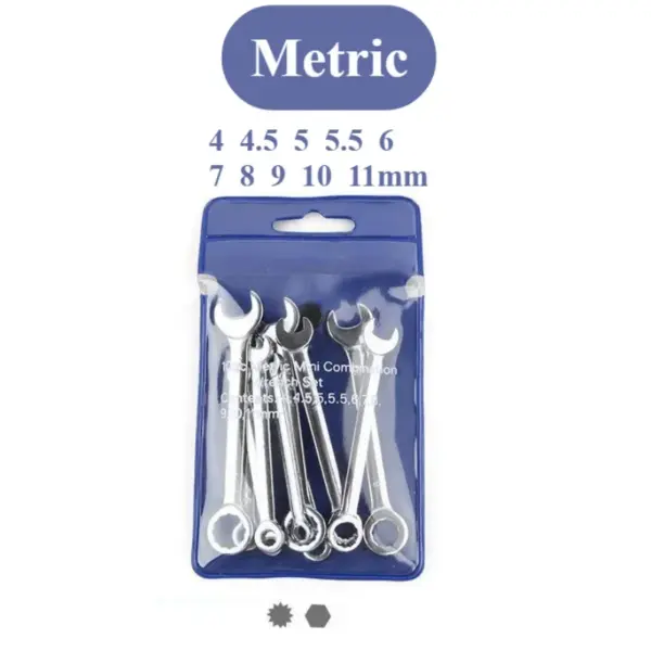 10-Piece Mini Open-End Wrench Set 4-11mm - Image 8