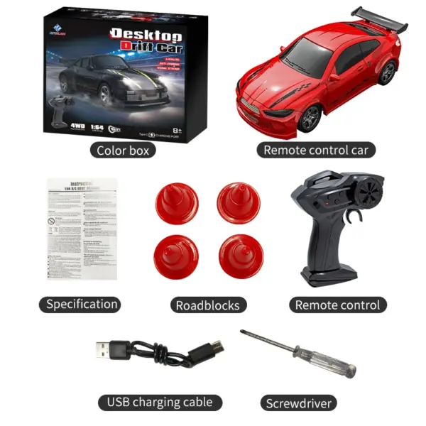 1:64 Scale KF20 Remote Control Drift Car - Image 13
