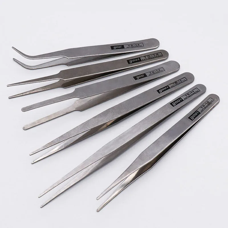 Premium Stainless Steel Tweezers - 6 Pieces 4 Premium Stainless Steel Tweezers - 6 Pieces - Image 4