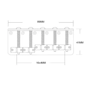 5-String Bass Guitar Bridge with Saddles 9 S0fa302b833614d73b7b75078cef9b722M