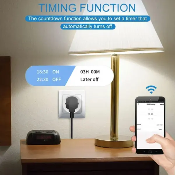 Tuya Smart Socket EU 16A/20A WiFi Plug - Image 5
